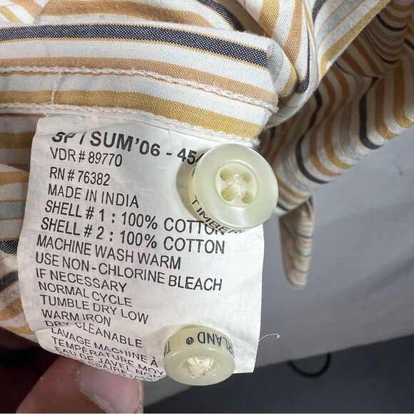 Mens Timberland Long Sleeve Button Up Collared Shirt 0632 - Picture 7 of 12